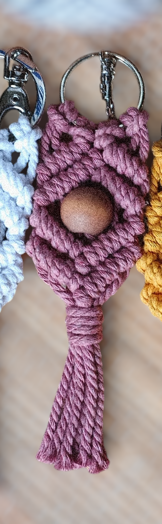 LPOM Macrame Keychains