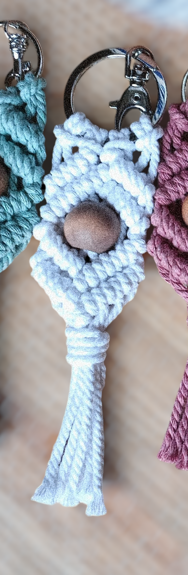 LPOM Macrame Keychains
