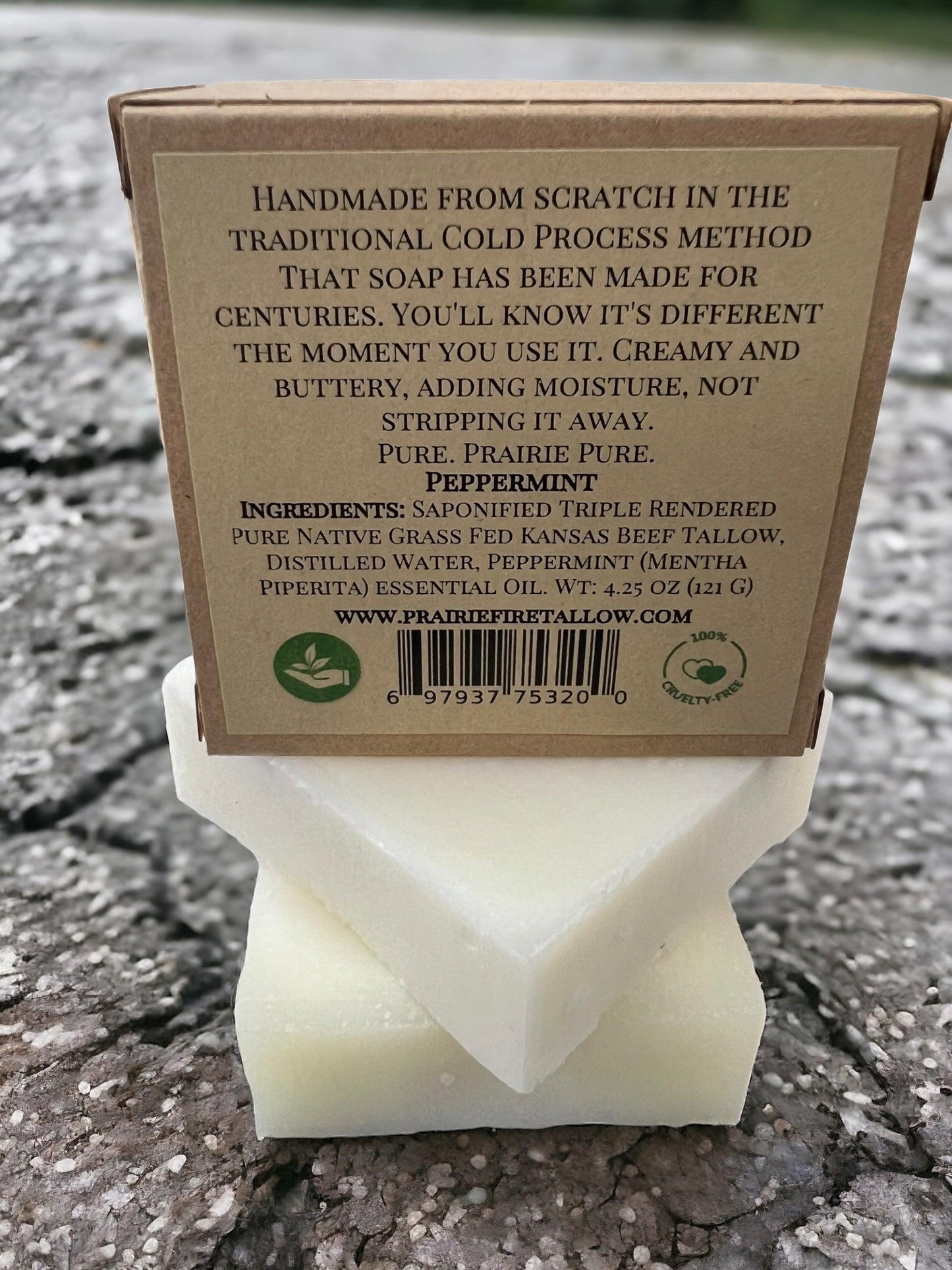 Grass Fed Beef Tallow Soap Bar (3 Pack) – Fragrance Free, Natural & Organic – Moisturizes & Soothes Face, Body & Hair – Handcrafted, Ideal for Sensitive & Dry Skin